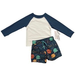 Old Navy 2 pc Pufferfish Swim Set